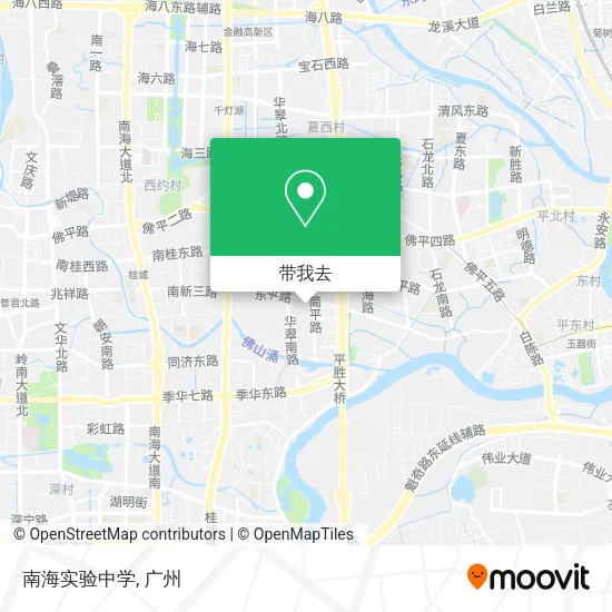 南海实验中学地图