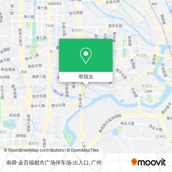 南舜·金百福都市广场停车场-出入口地图