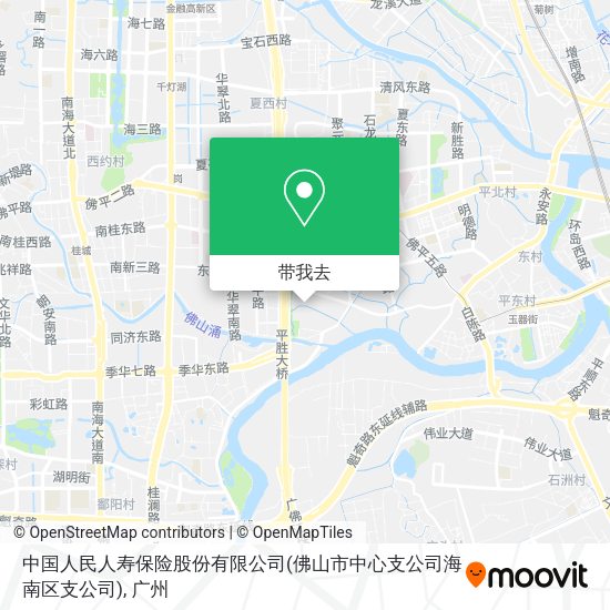 中国人民人寿保险股份有限公司(佛山市中心支公司海南区支公司)地图
