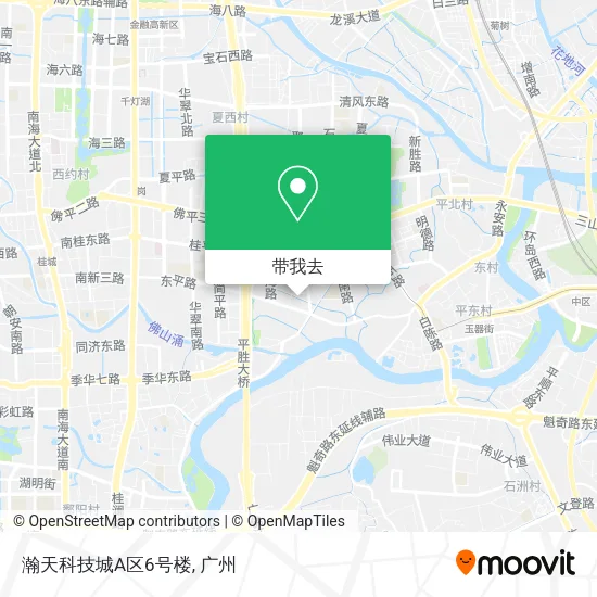 瀚天科技城A区6号楼地图