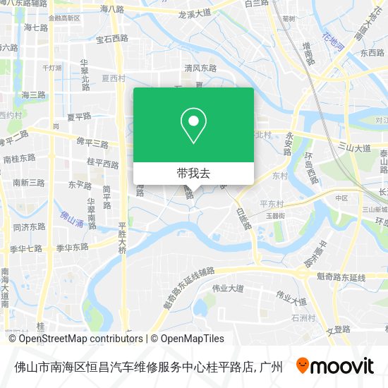 佛山市南海区恒昌汽车维修服务中心桂平路店地图