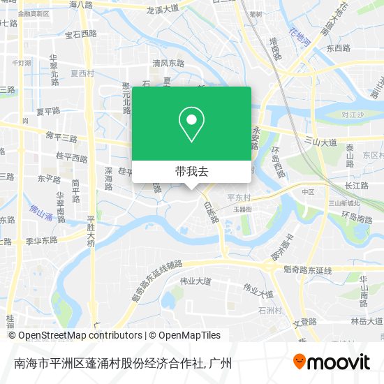 南海市平洲区蓬涌村股份经济合作社地图