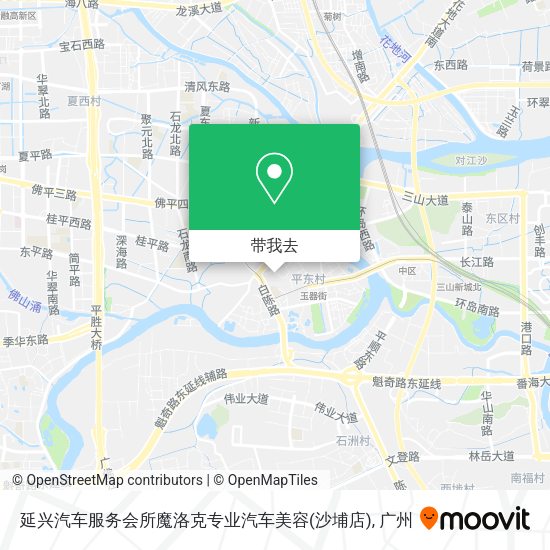 延兴汽车服务会所魔洛克专业汽车美容(沙埔店)地图