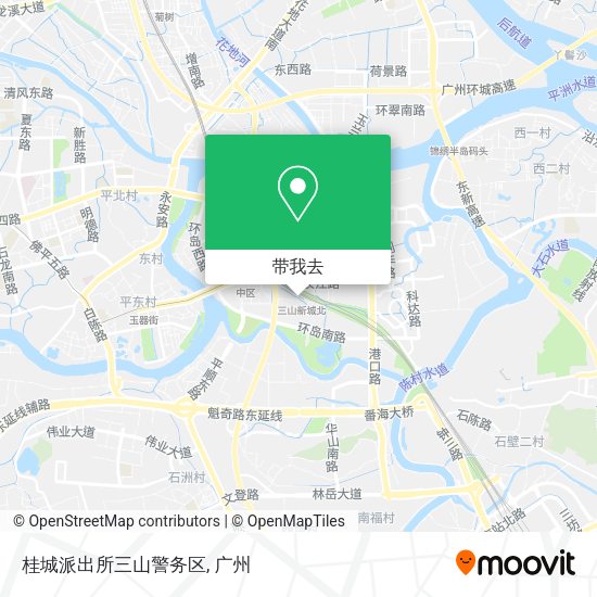 桂城派出所三山警务区地图