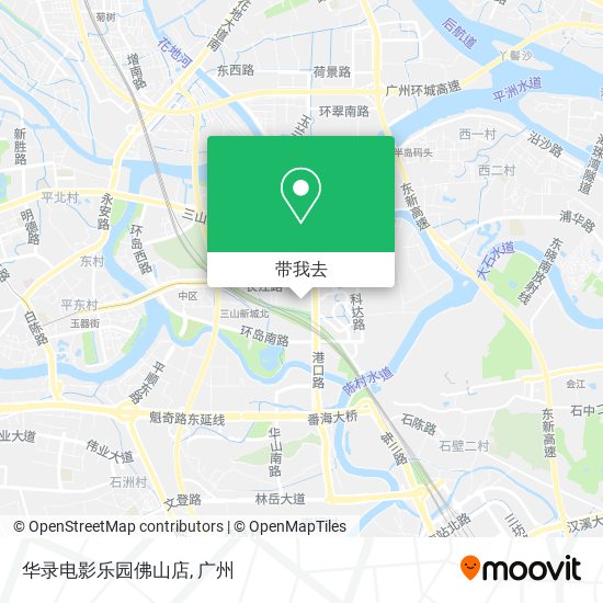 华录电影乐园佛山店地图