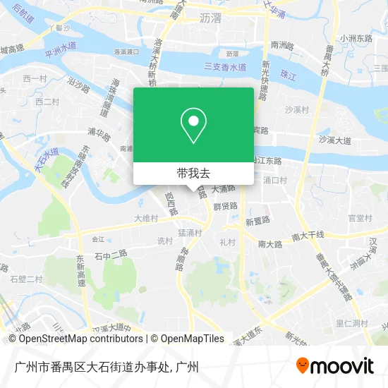 广州市番禺区大石街道办事处地图