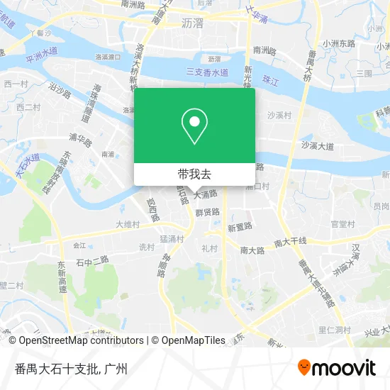 番禺大石十支批地图