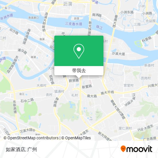 如家酒店地图