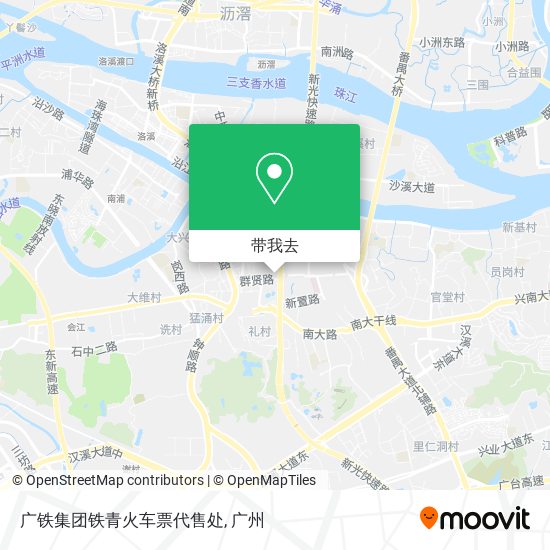 广铁集团铁青火车票代售处地图