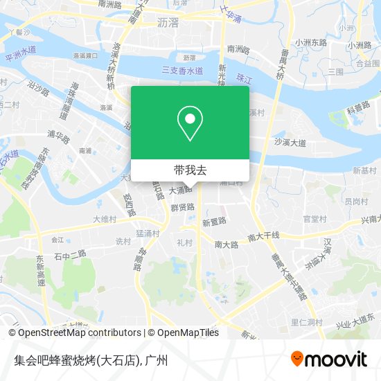 集会吧蜂蜜烧烤(大石店)地图