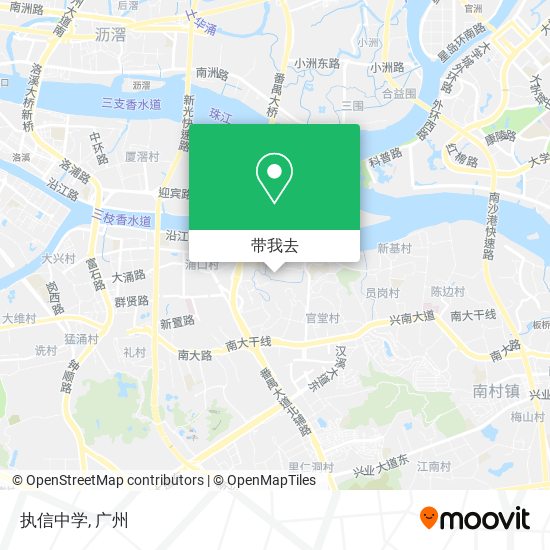 执信中学地图