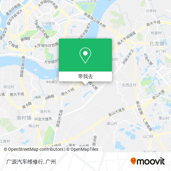 广源汽车维修行地图