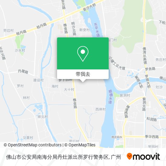 佛山市公安局南海分局丹灶派出所罗行警务区地图