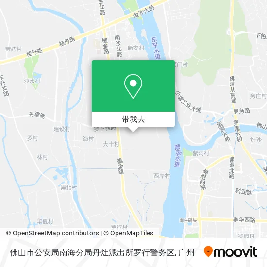佛山市公安局南海分局丹灶派出所罗行警务区地图