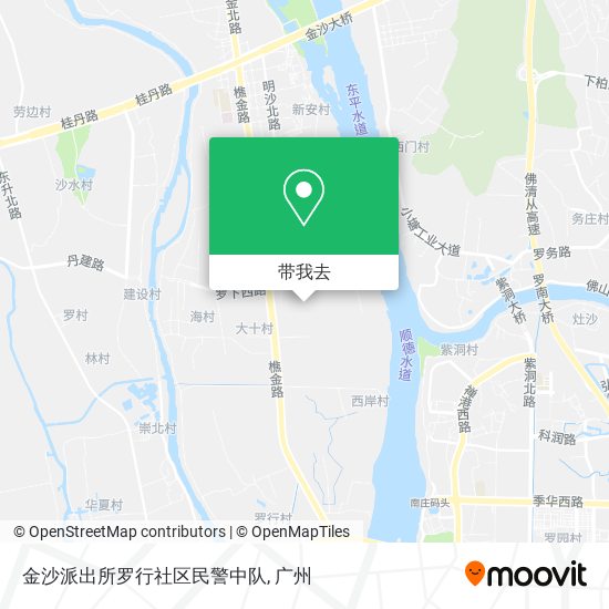 金沙派出所罗行社区民警中队地图