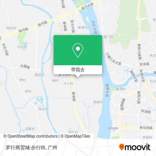 罗行商贸城-步行街地图