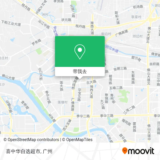 喜中华自选超市地图