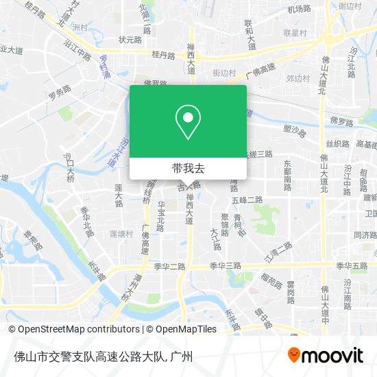 佛山市交警支队高速公路大队地图