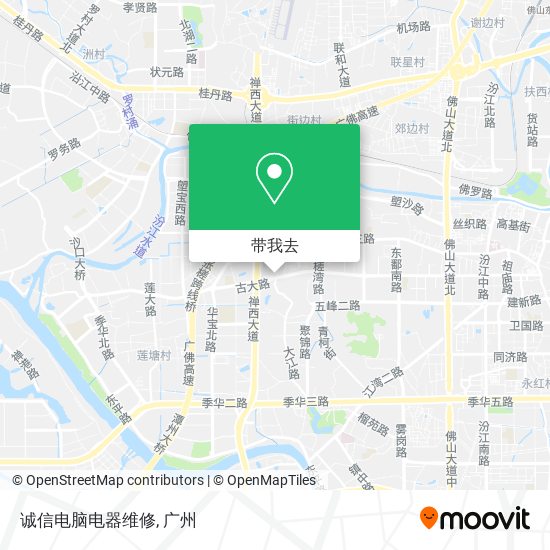 诚信电脑电器维修地图