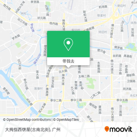 大拇指西饼屋(古南北街)地图