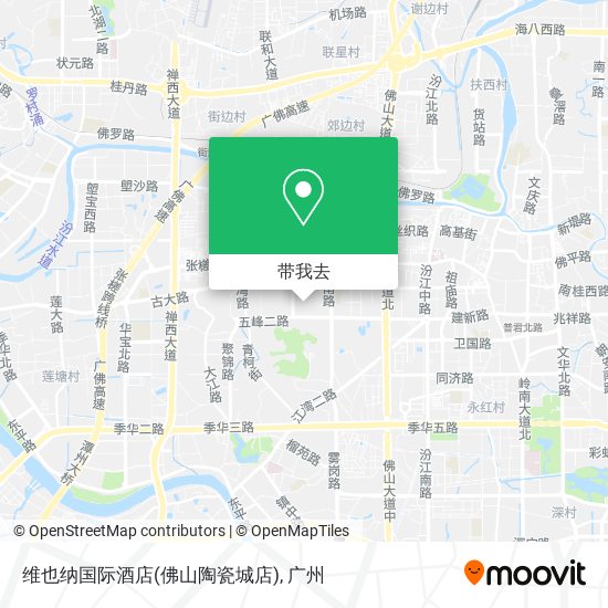 维也纳国际酒店(佛山陶瓷城店)地图