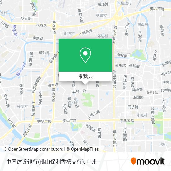 中国建设银行(佛山保利香槟支行)地图
