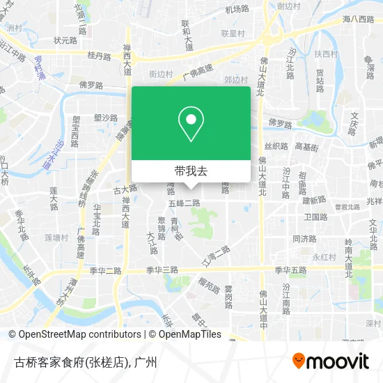 古桥客家食府(张槎店)地图
