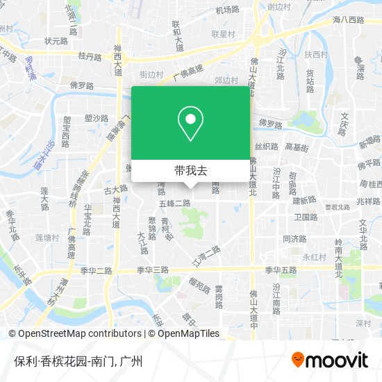 保利·香槟花园-南门地图