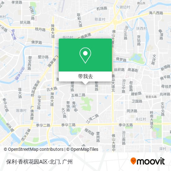 保利·香槟花园A区-北门地图