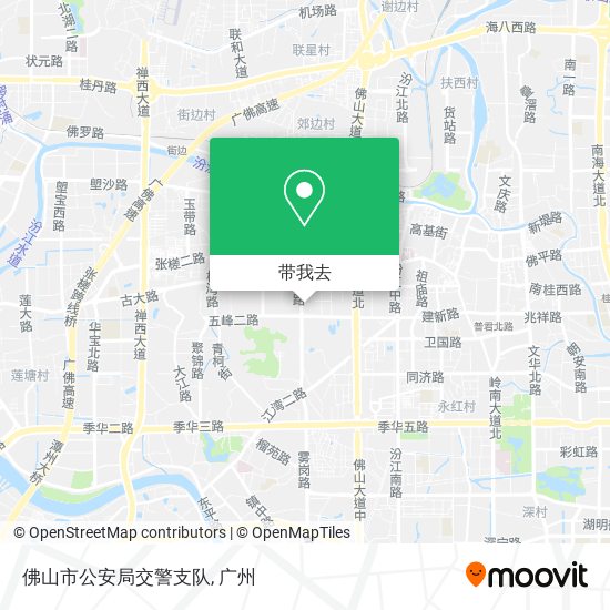 佛山市公安局交警支队地图