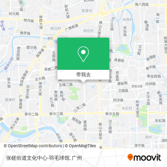 张槎街道文化中心-羽毛球馆地图