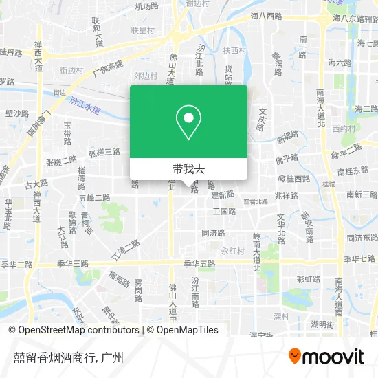 囍留香烟酒商行地图