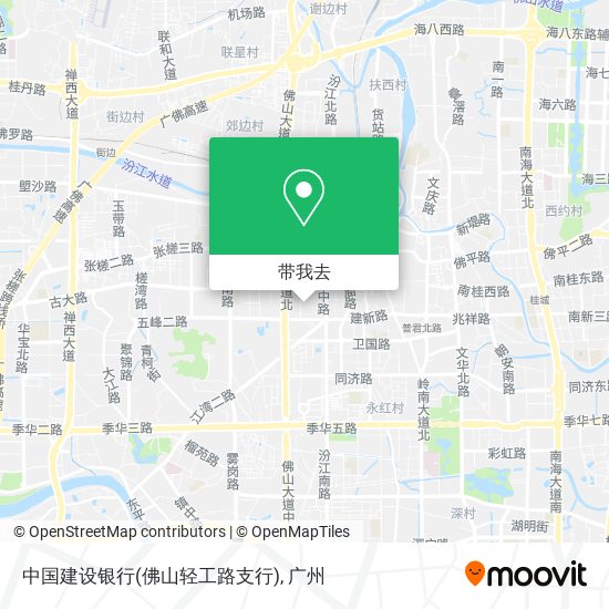 中国建设银行(佛山轻工路支行)地图