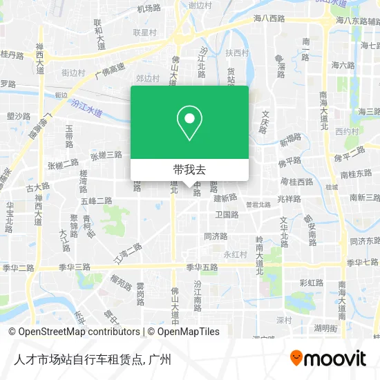 人才市场站自行车租赁点地图