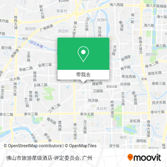 佛山市旅游星级酒店-评定委员会地图
