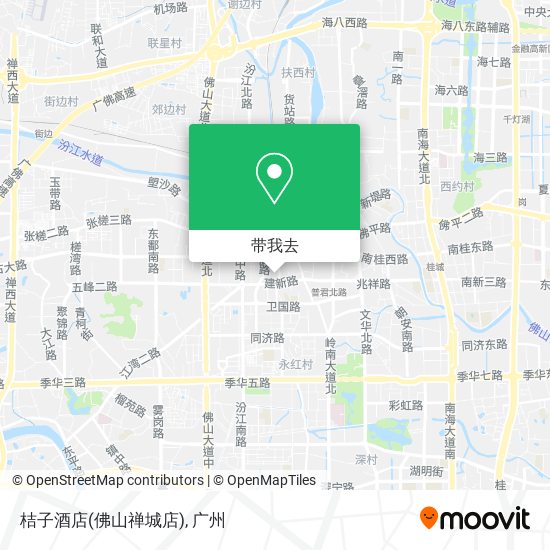 桔子酒店(佛山禅城店)地图