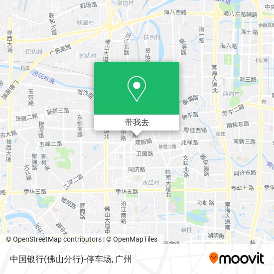 中国银行(佛山分行)-停车场地图