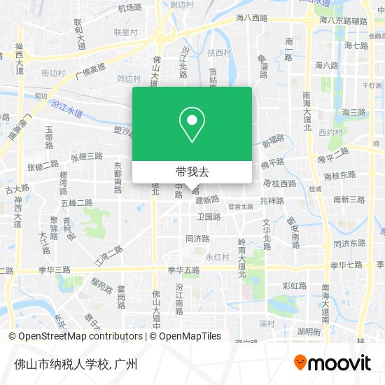 佛山市纳税人学校地图