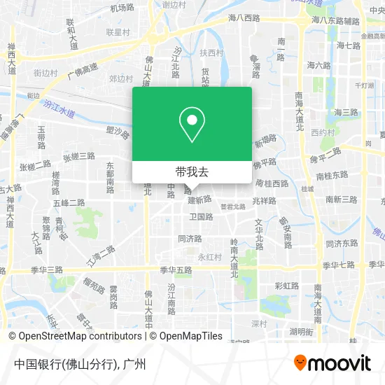 中国银行(佛山分行)地图
