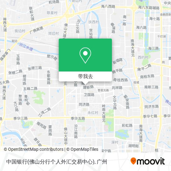 中国银行(佛山分行个人外汇交易中心)地图
