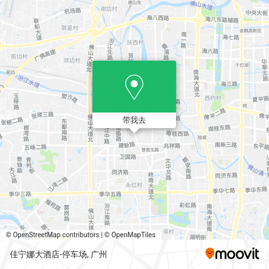 佳宁娜大酒店-停车场地图