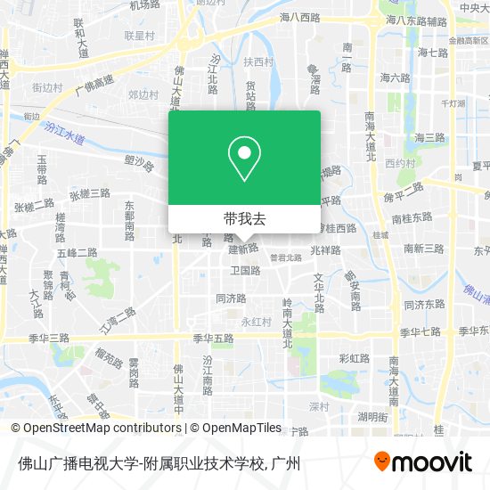 佛山广播电视大学-附属职业技术学校地图