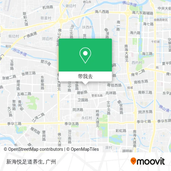 新海悦足道养生地图