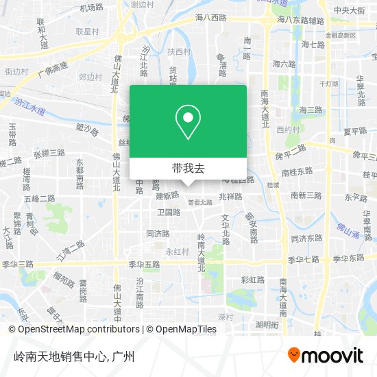 岭南天地销售中心地图