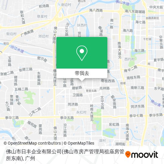佛山市日丰企业有限公司(佛山市房产管理局祖庙房管所东南)地图