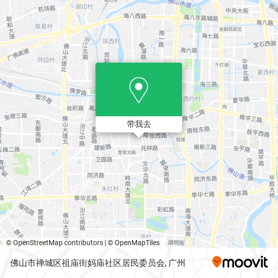 佛山市禅城区祖庙街妈庙社区居民委员会地图