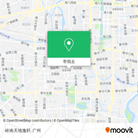 岭南天地逸轩地图