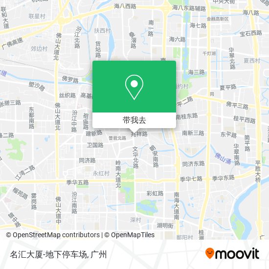 名汇大厦-地下停车场地图