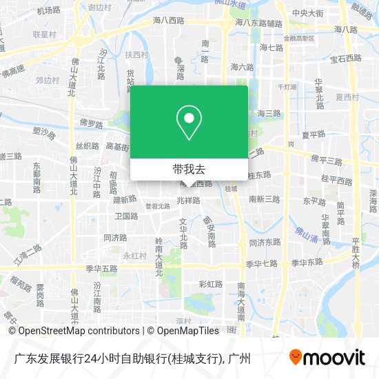广东发展银行24小时自助银行(桂城支行)地图