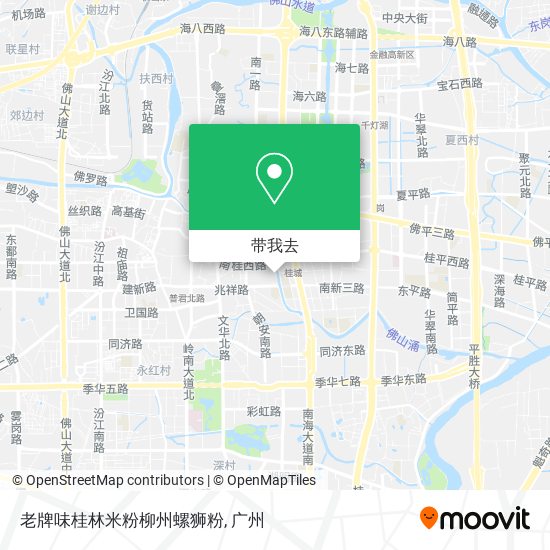 老牌味桂林米粉柳州螺狮粉地图